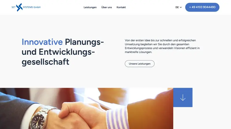 Set Systems GmbH — скріншот сайту